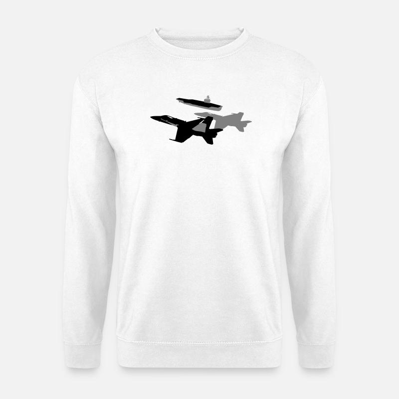 Silhouetten Jets - Unisex Pullover - Weiß