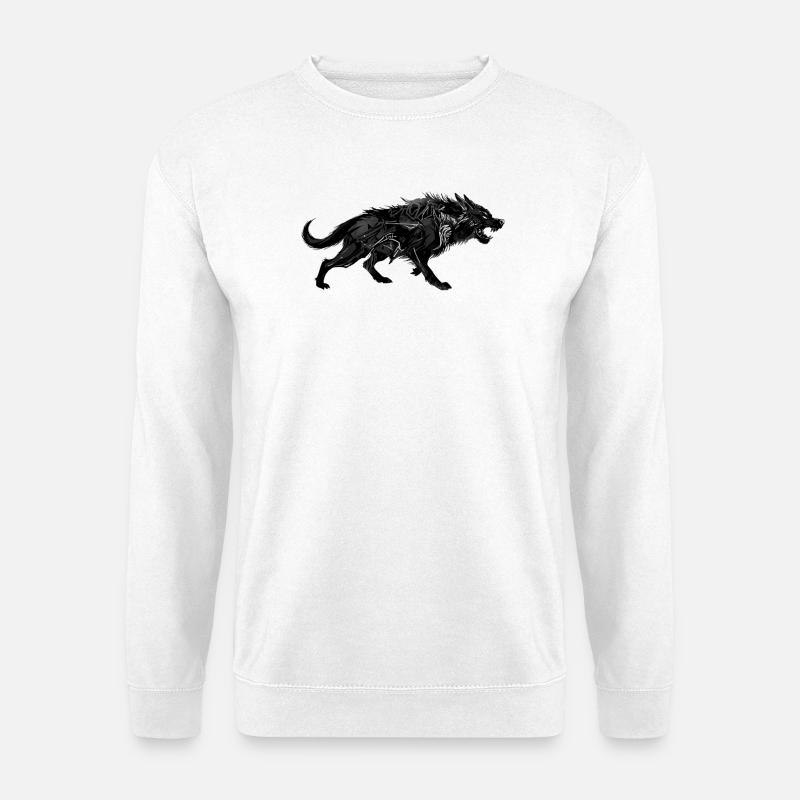 wolf - Unisex Sweatshirt - white