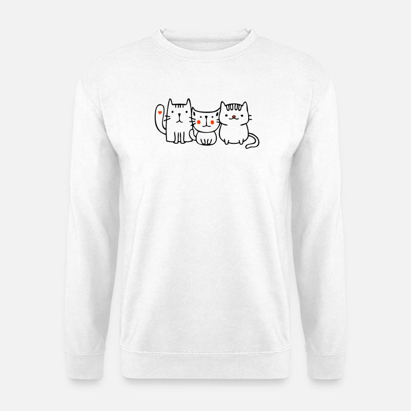 drei kleine Katzen - Unisex Pullover - Weiß