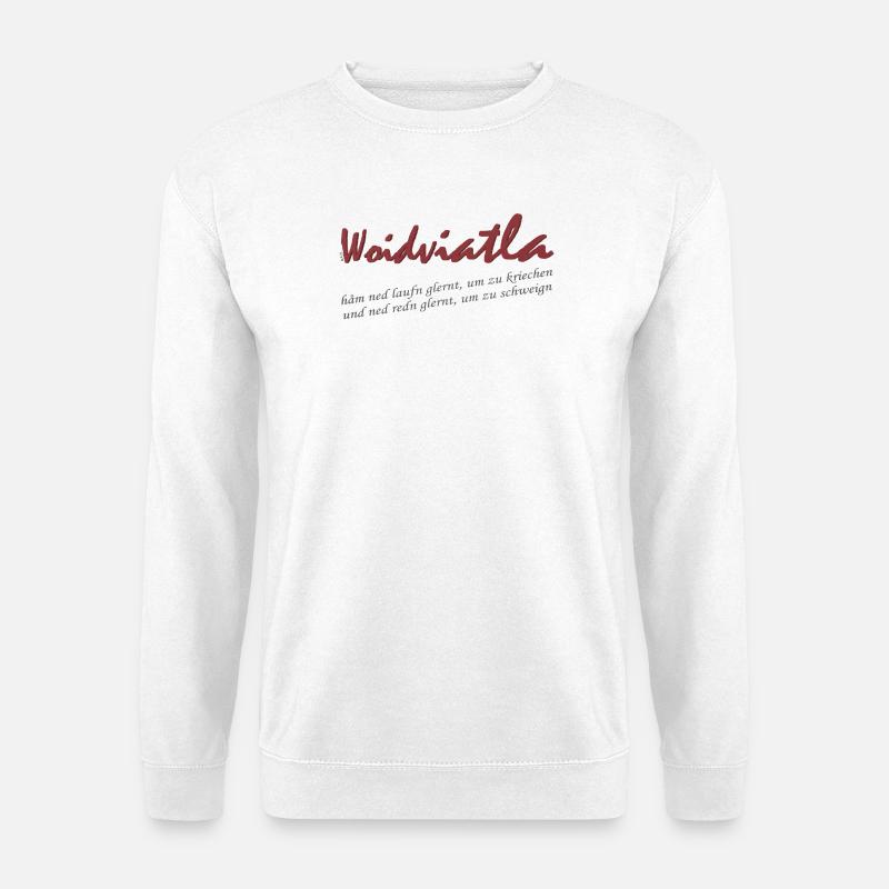 Woidviatla Script Logo - Unisex Pullover - Weiß