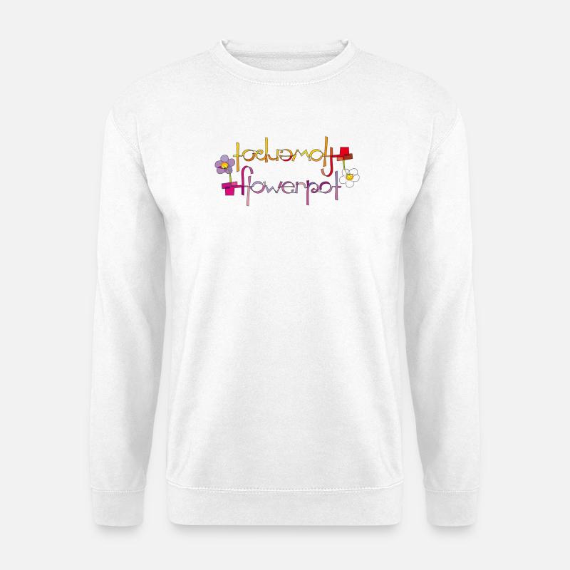 Blumentopf - Unisex Pullover - Weiß