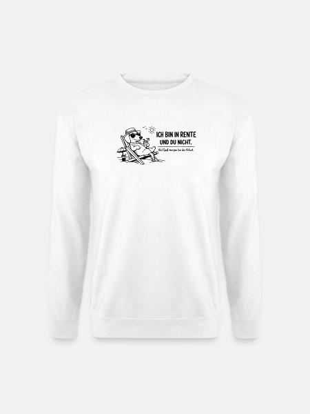 Funny Pensioner Picture Saying Dachshund - Unisex Sweatshirt - white