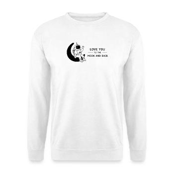 Love You To The Moon And Back Doodle - Unisex Sweatshirt - white - Front