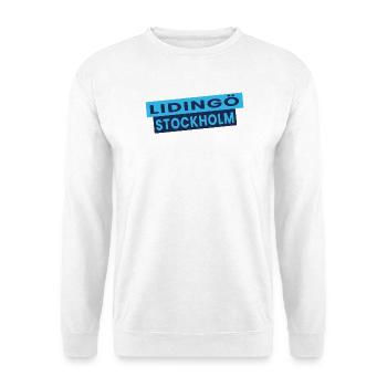Lidingö Stockholm Diagonal Logo - Unisex Sweatshirt - white - Front