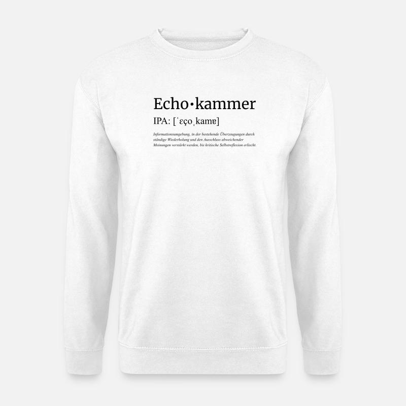 Echokammer - Unisex Pullover - Weiß