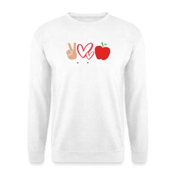 Lehrerassistent Paraprofessional Paraeducator - Unisex Pullover - Weiß - Vorne - Alina (178cm) & Michal (187cm)