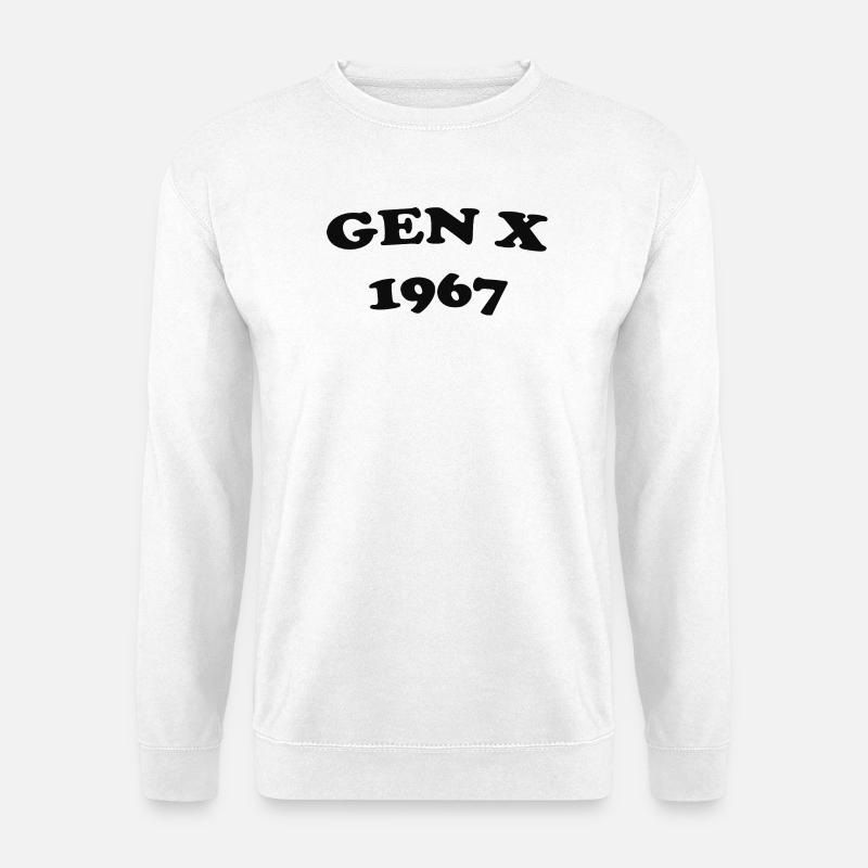 Gen X 1967 Retro Logo - Unisex Pullover - Weiß