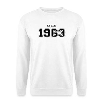 1963 birthday gift - Unisex Sweatshirt - white - Front