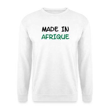 Made in AFRICA! - Unisex Sweatshirt - white - Front