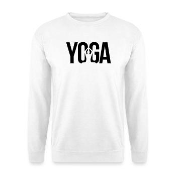 yoga - Unisex Pullover - Weiß - Vorne