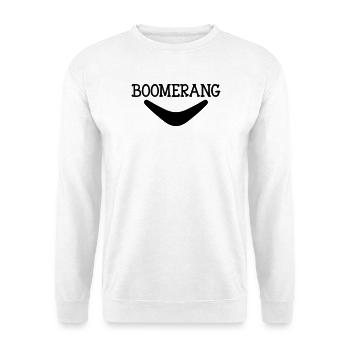 Boomerang - Sweat-shirt Unisexe - blanc - Devant