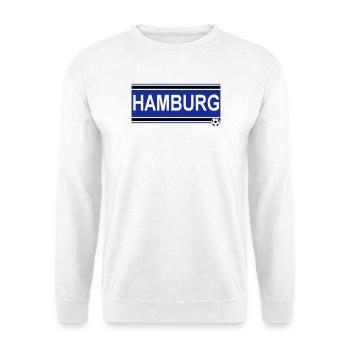 Hamburg , Tradition , Hamburg Fussball Fan (25) - Unisex Pullover - Weiß - Vorne