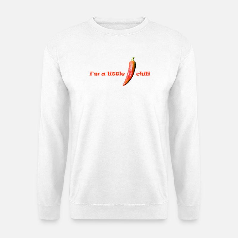 i m a little chili - Unisex Pullover - Weiß