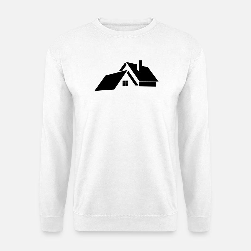 Logo für Haus oder Haus - Unisex Pullover - Weiß