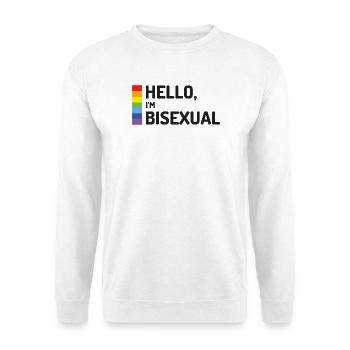 Hallo, ich bin bisexuell - Unisex Pullover - Weiß - Vorne