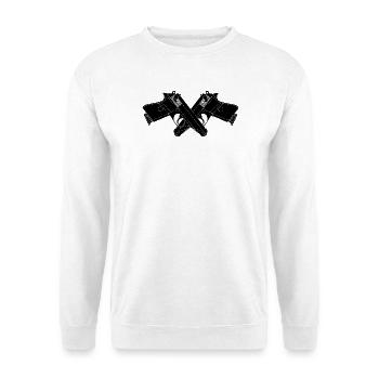 Two crossed pistols walther - Unisex Sweatshirt - white - Front
