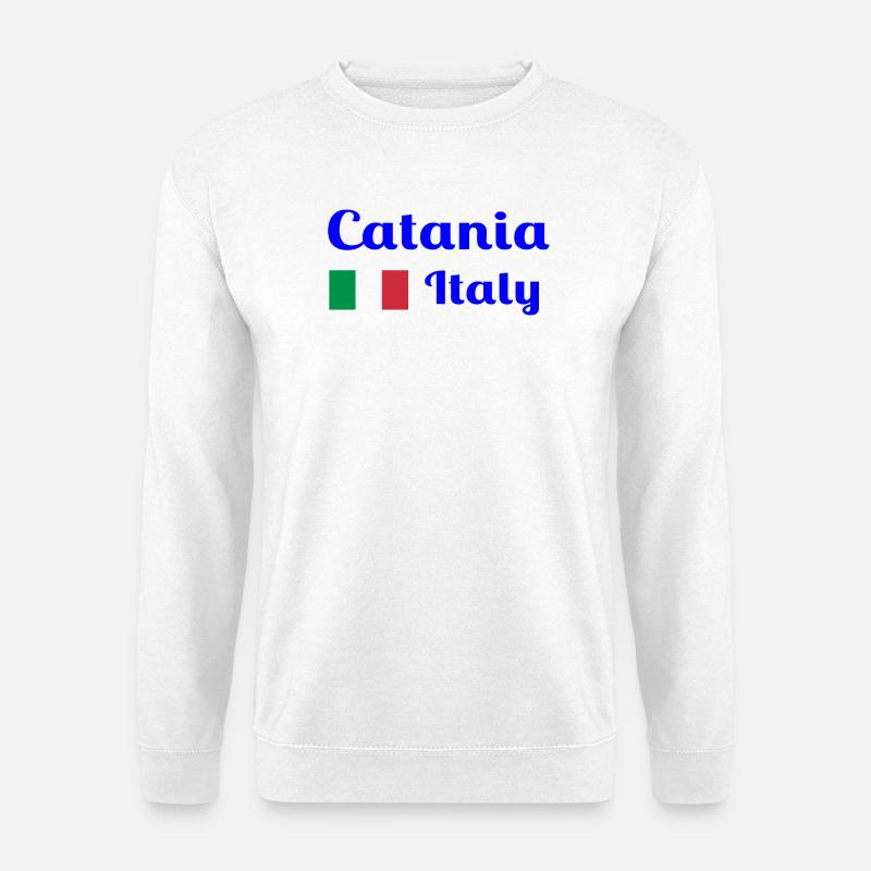 Catania Italien - Stylische Prints - Unisex Pullover - Weiß