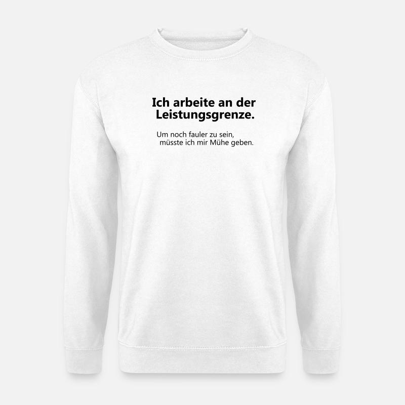 Performance limit - Unisex Sweatshirt - white