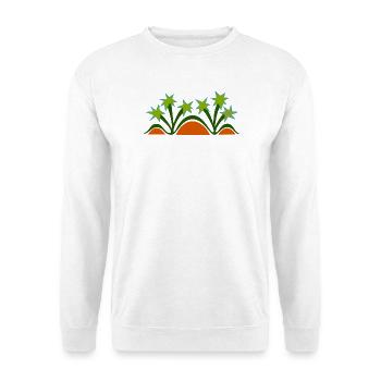 Palmen & Dünen von Cean - Unisex Pullover - Weiß - Vorne