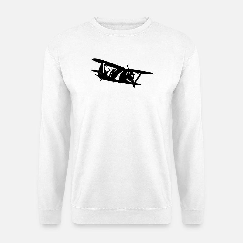 Biplane i-153 - Unisex Pullover - Weiß