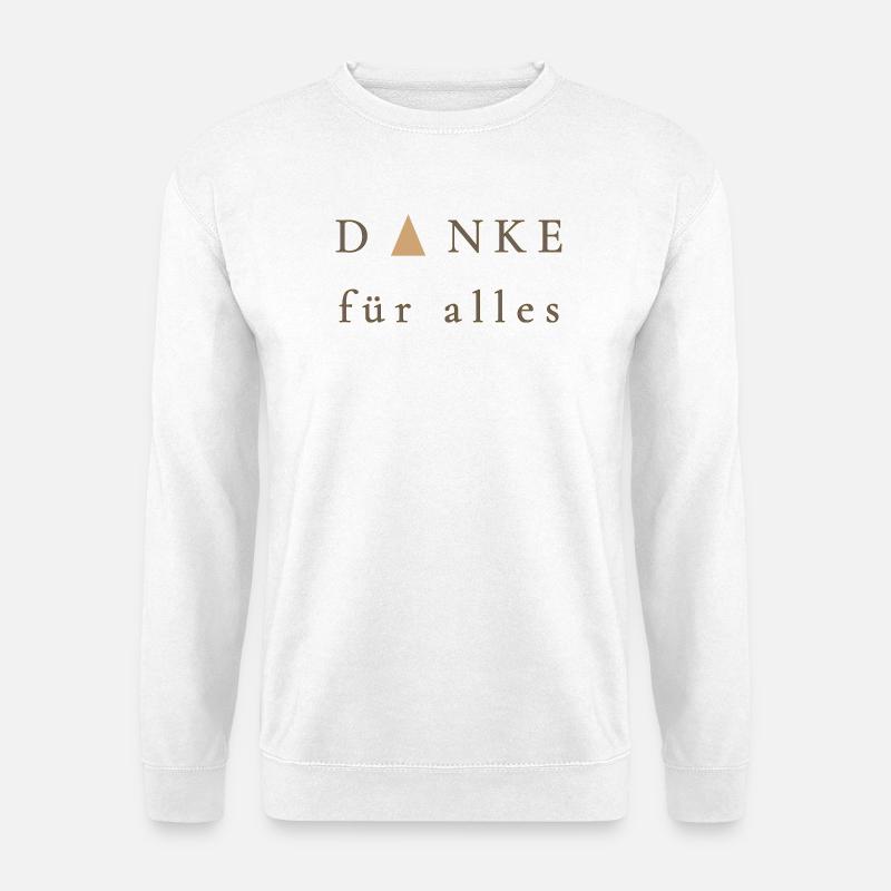 Danke für alles - Elegantes geschenk - Unisex Pullover - Weiß