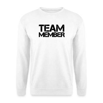 team_member - Sweat-shirt Unisexe - blanc - Devant