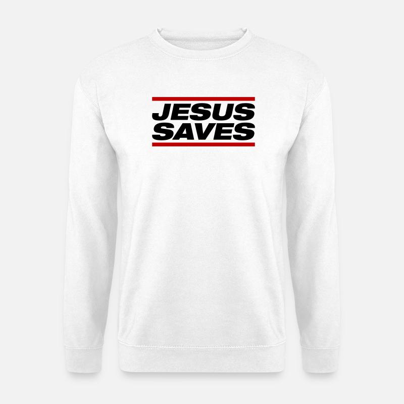 Jesus Rettet - Unisex Pullover - Weiß