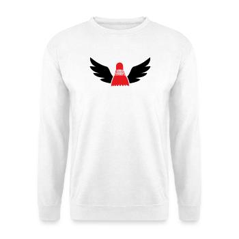 badminton - Unisex Sweatshirt - white - Front