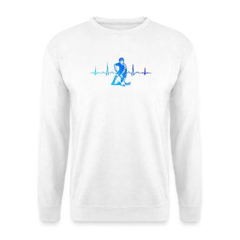 Un motif de floorball clair pour chaque jour - Sweat-shirt Unisexe - blanc - Devant