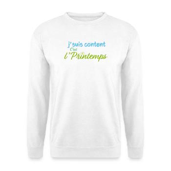 It's spring - Unisex Sweatshirt - white - Front