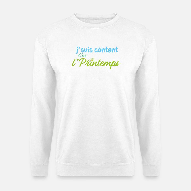 Es ist Frühling - Unisex Pullover - Weiß