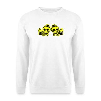 Skelett Bier Team Junggesellen - Unisex Pullover - Weiß - Vorne