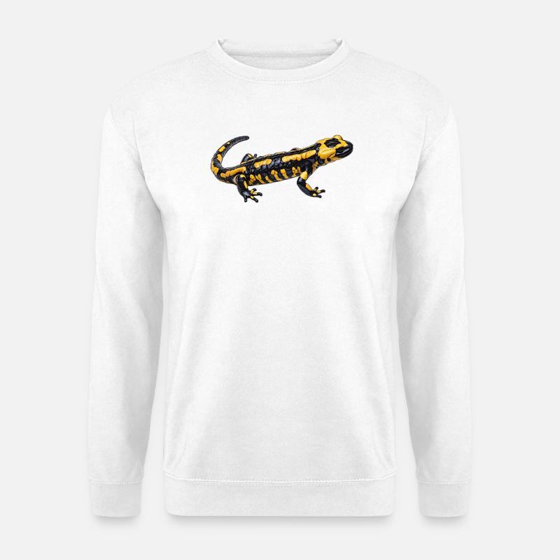 Feuersalamander design - Unisex Pullover - Weiß