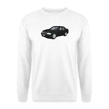 Black Luxury Car Cartoon - Unisex Sweatshirt - white - Front