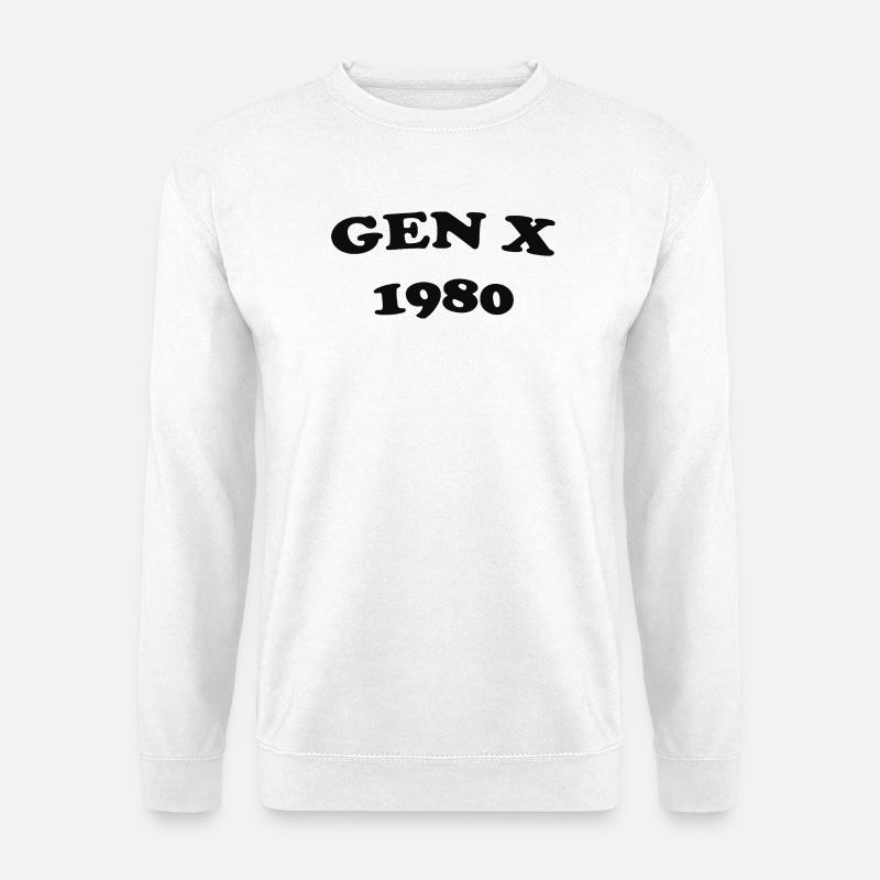 Gen X 1980 Retro - Unisex Pullover - Weiß