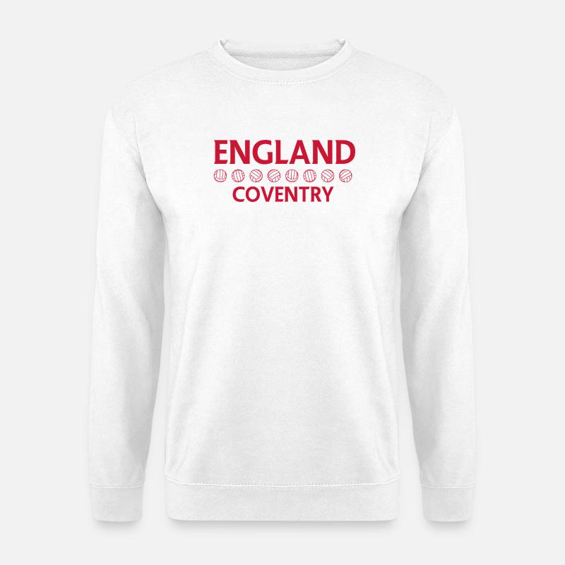 Coventry-England-Fußballsymbol - Unisex Pullover - Weiß
