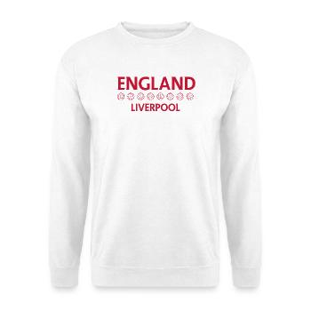 Football vintage Liverpool Angleterre - Sweat-shirt Unisexe - blanc - Devant