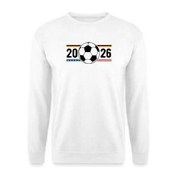 Fußball Flagge 2026 - Unisex Pullover - Weiß - Vorne