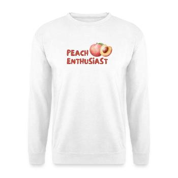 Peach Enthusiast Design - Unisex Sweatshirt - white - Front