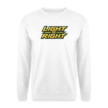 Light is right - Unisex Sweatshirt - white - Front