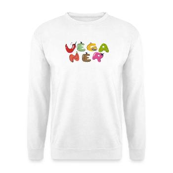 Vegan - Unisex Sweatshirt - white - Front