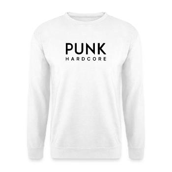 Hardcore-Punk - Unisex Pullover - Weiß - Vorne