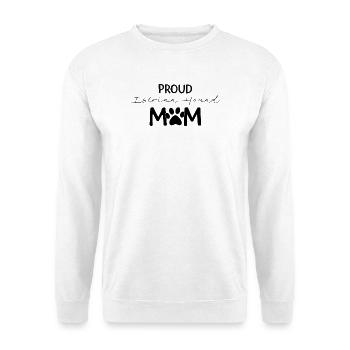  Istrianischer Kurzhaarcursor Stolze Hundemama - Unisex Pullover - Weiß - Vorne - Alina (178cm) & Michal (187cm)