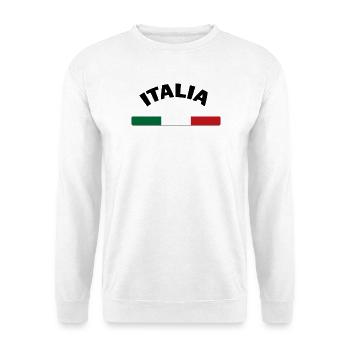 Italia - Sweat-shirt Unisexe - blanc - Devant
