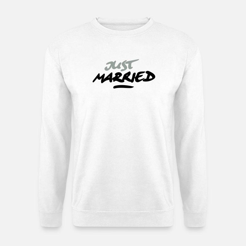 just married 2C - Unisex Pullover - Weiß