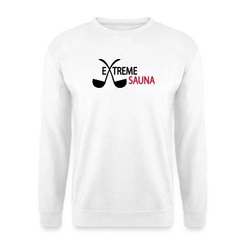 2541614 15524168 sauna - Sweat-shirt Unisexe - blanc - Devant