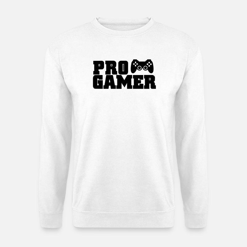 pro gamer - Unisex Pullover - Weiß