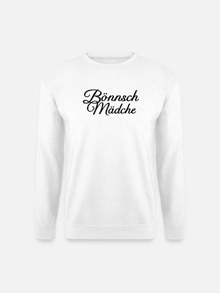 Bönnsch Mädche - Ein Mädel aus Bonn am Rhein - Unisex Pullover - Weiß