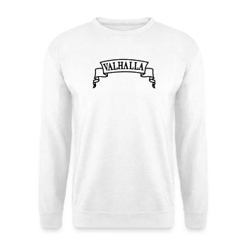 Valhalla in the banner - Unisex Sweatshirt - white - Front
