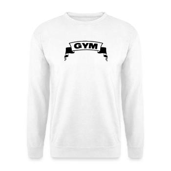 Gym gym banner - Unisex Sweatshirt - white - Front